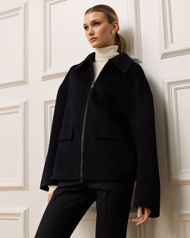 Wakakuu Icons Jacka Logo Wool  Svart XS