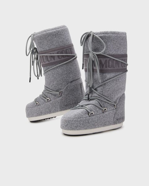 Moon Boots Icon Felt Grey 2