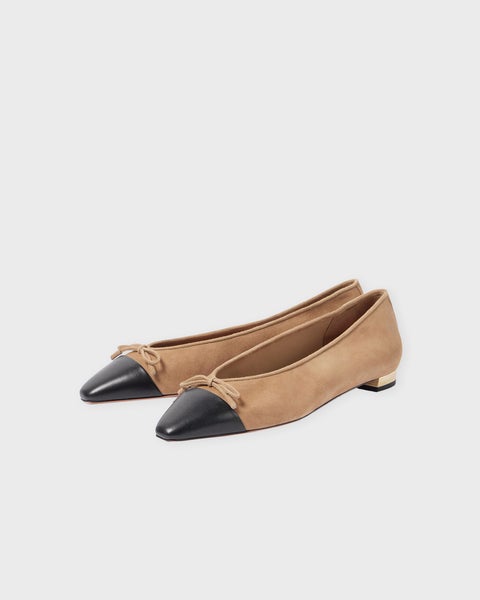 Ballerina Gioia Flat Vit/svart 2