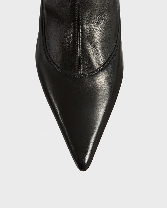 KHAITE Boot Valerie Mid Calf 55 Black EUR 40