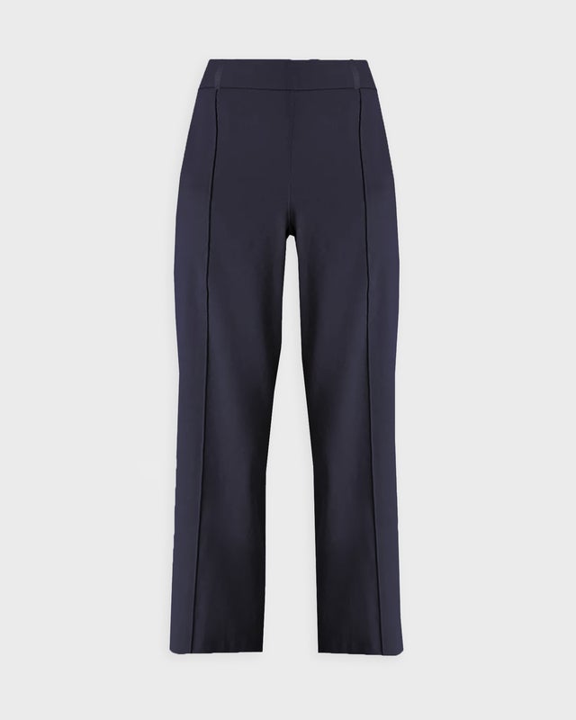 Vince Byxor Linen-Blend Tapered Pull-On Blå L