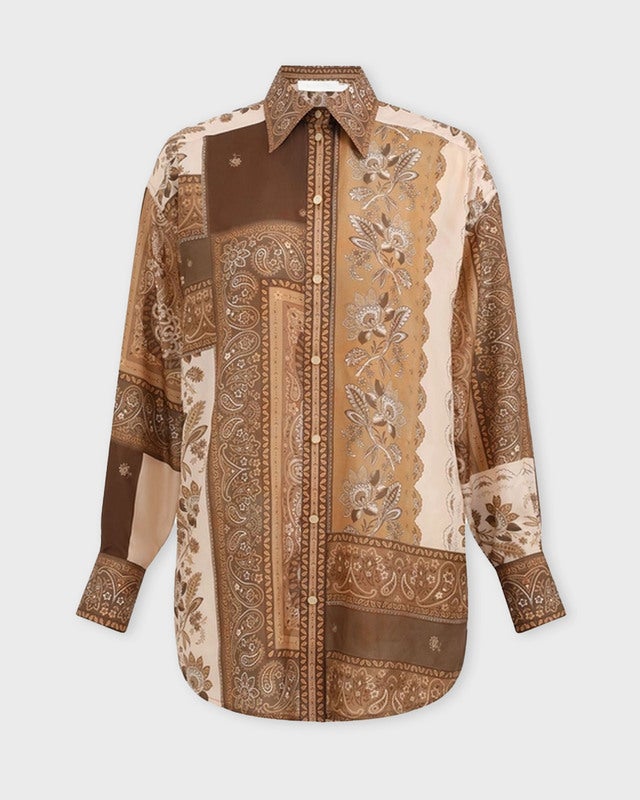 Zimmermann Skjorta Lucky Manstyle Chocolate 1 (S-M)