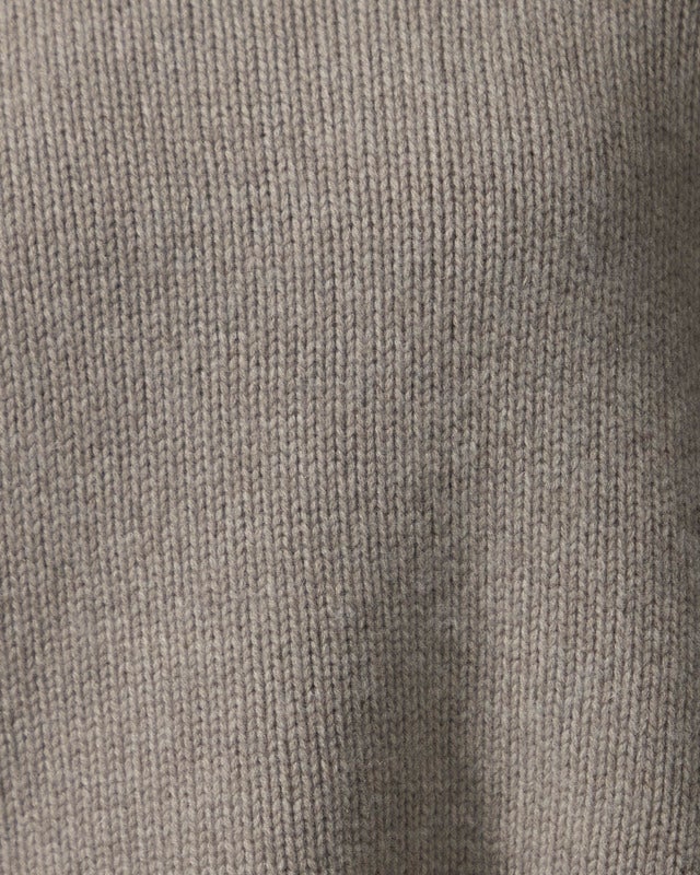 Soft Goat Sweater Girlfriend Turtleneck Greige XL