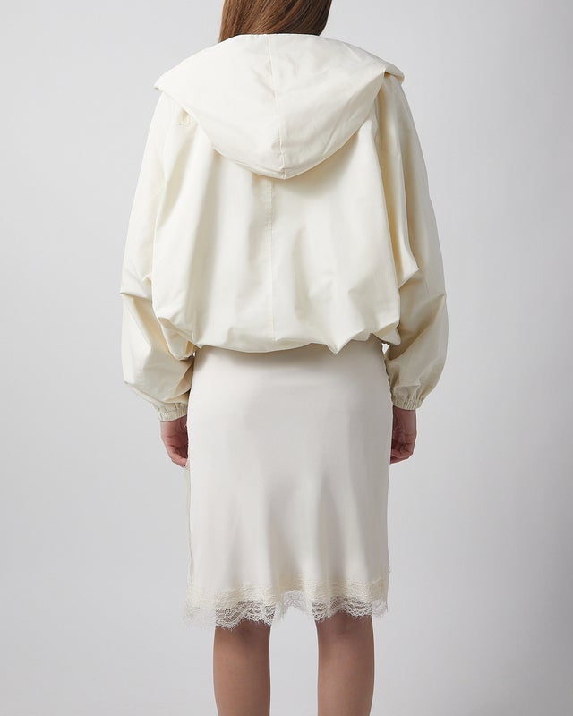 RÓHE Jacket Volume Silk-Blend Cream XS