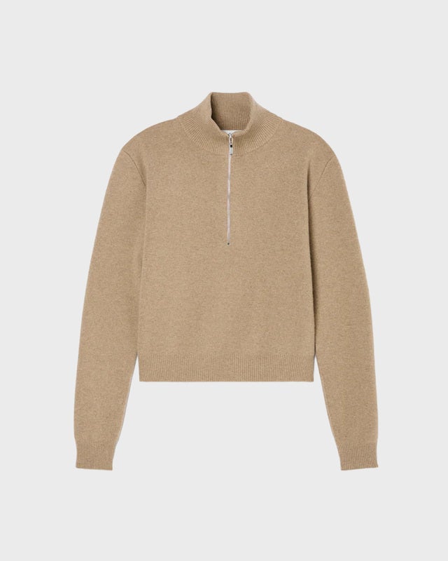 RÓHE Polo Zipped mouliné Camel 38