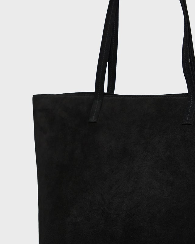 Wakakuu Icons Bag Suede Tote Black ONESIZE