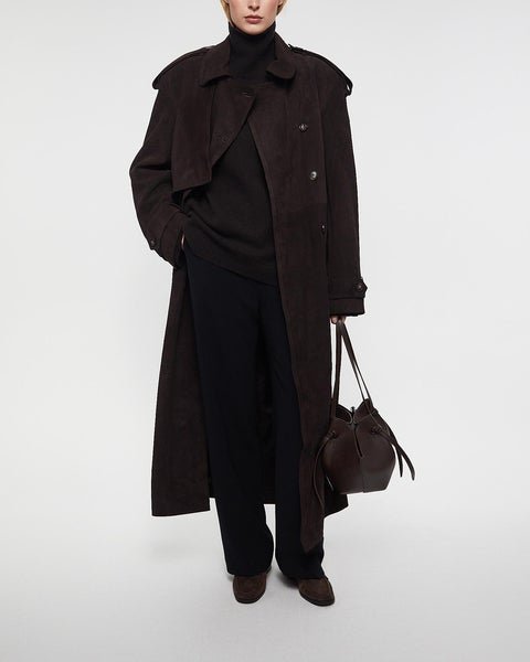 Coat Sienna Suede Chocolate 2