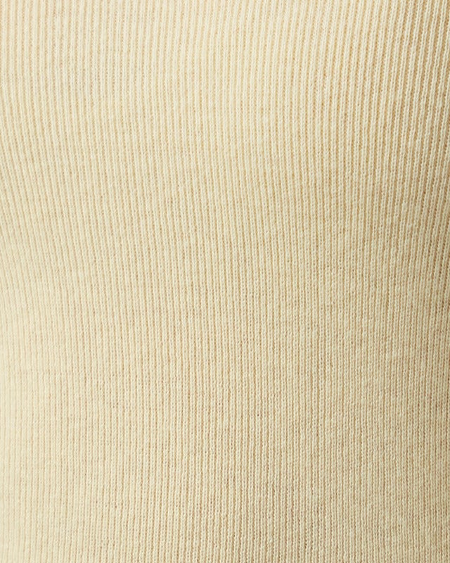 LISA YANG T-Shirt Long Sleeve Vivian Cashmere Light yellow 1 (S-M)