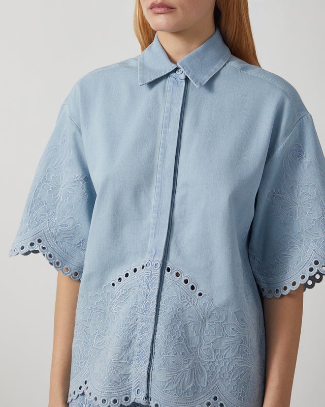 Zimmermann Shirt Daylight Denim Light blue 2 (M-L)