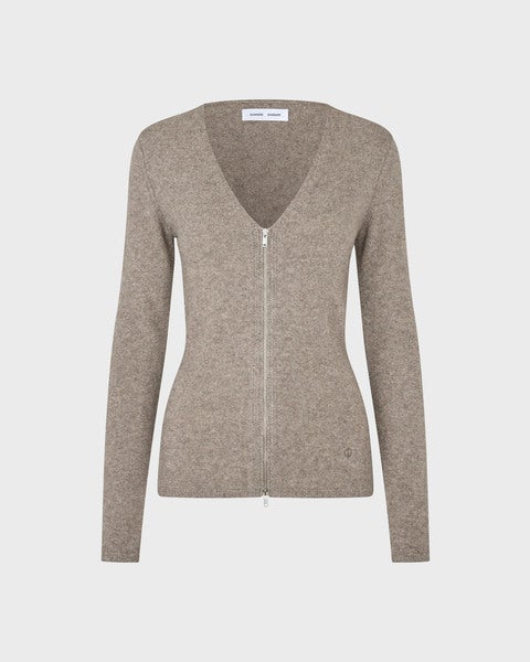 Cardigan Sanelo Zip 15722 Grey Melange 1
