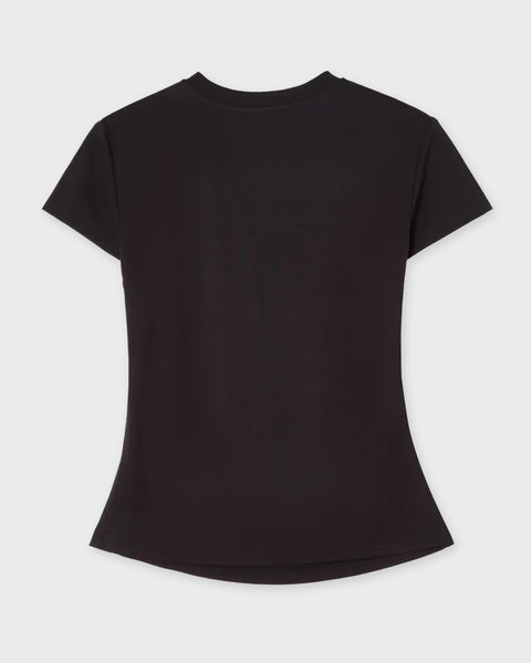 T-Shirt Tight Fitted Heart  Black 2