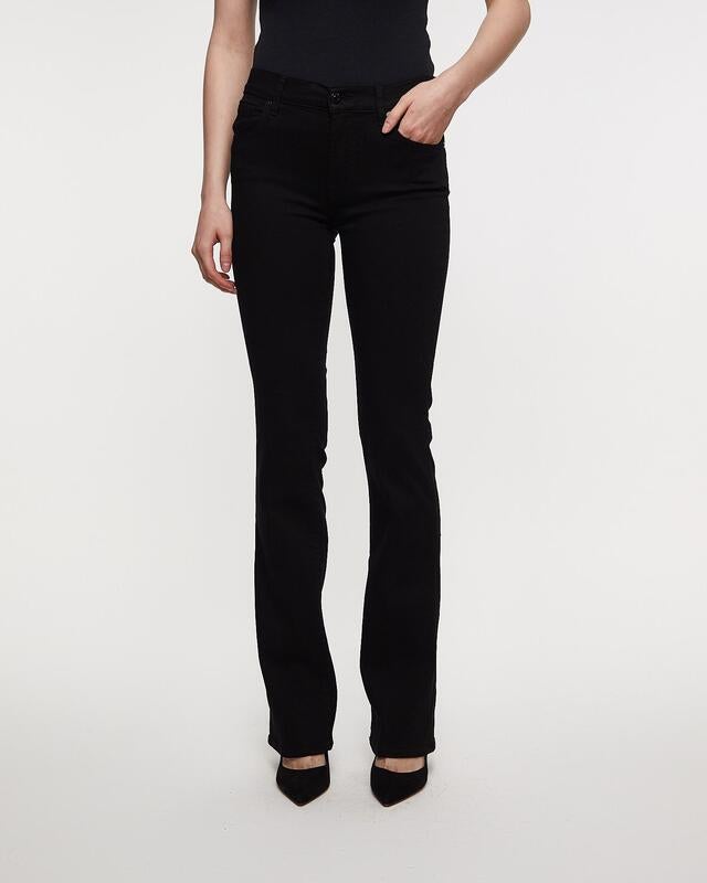 7 For All Mankind Jeans Bootcut Rinsed Black Black wash 30