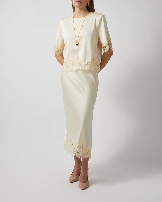 Wakakuu Icons Top Canary Lace Light yellow XS