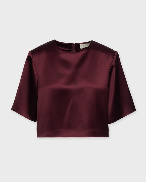 Top Essa Satin Burgundy  1