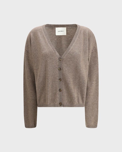 Cardigan Abby Cashmere Taupe 1