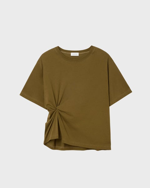 T-Shirt Knot Dark Green 1