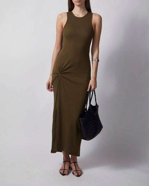 Klänning Knot Tank Dark green 2