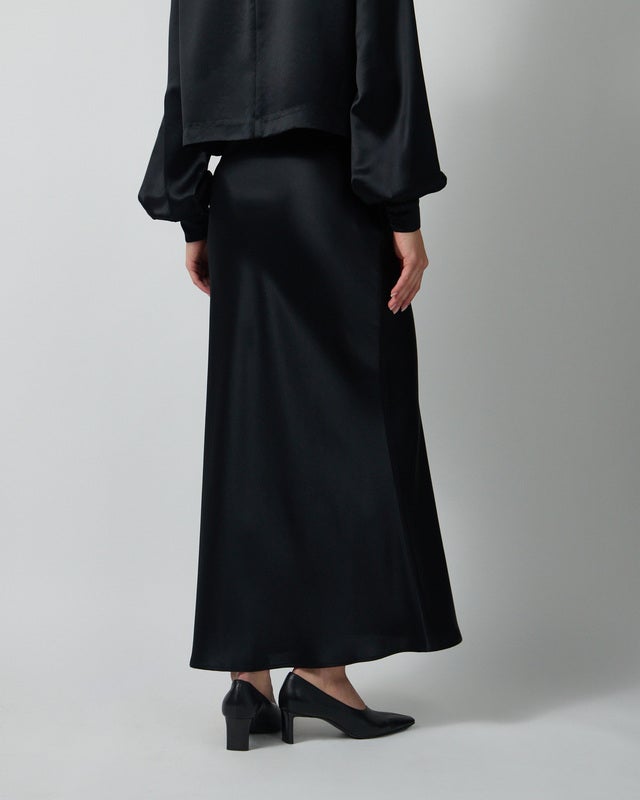 Wakakuu Icons Skirt Cielo Long Satin Black S