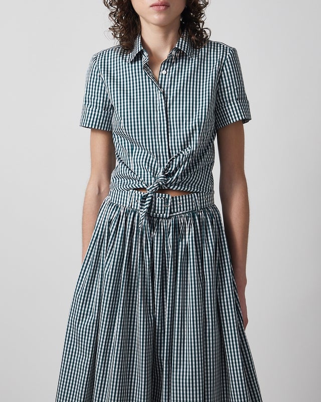 Andiata Blouse Ariadne Vit/grön 40