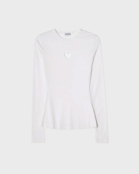 Top Tight Long Sleeve White 1