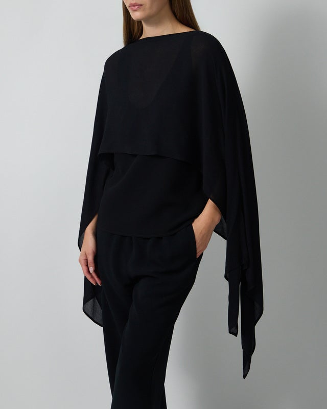 Wakakuu Icons Cape Ilse Sheer Black ONESIZE