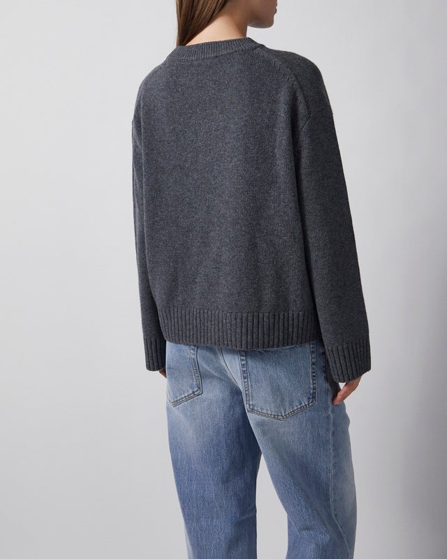 Wakakuu Icons Sweater Cashmere Wool R-neck Grey XS