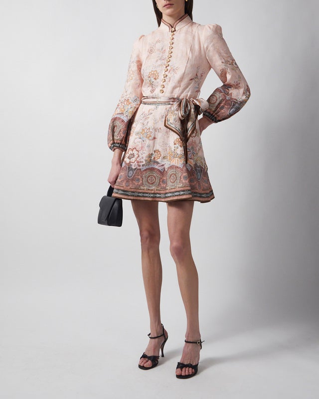 Zimmermann Dress Alchemy Button Mini Pink 1 (S-M)