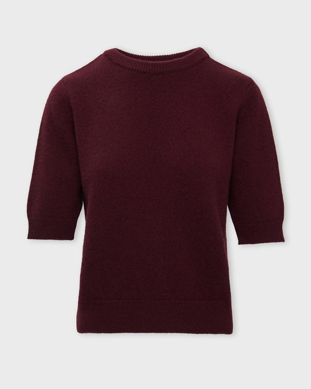 Wakakuu Icons Top London Wool Cashmere Burgundy  L