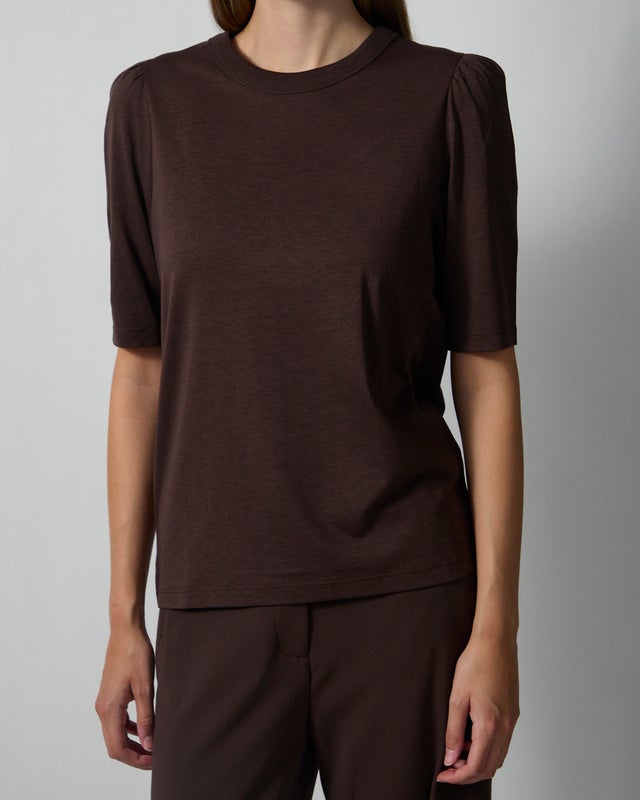 Rodebjer T-shirt Dory Dark brown L