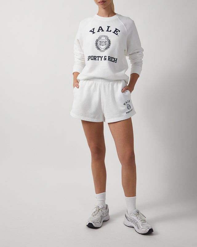 Sporty & Rich Shorts Veritas Soft Disco White S