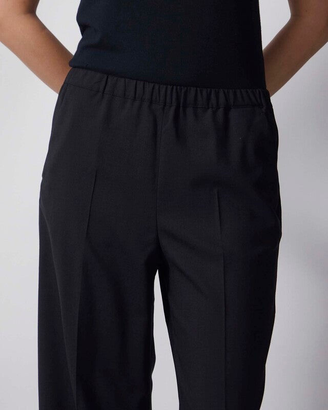 Dagmar Byxor Elastic Wool Svart 38