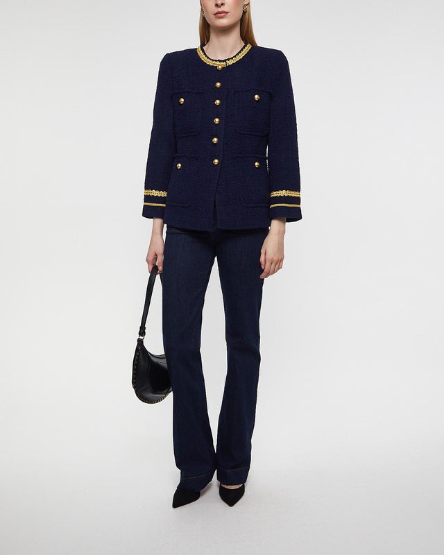 Andiata Lila Bouclé Blazer Night 40