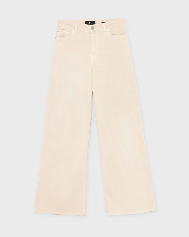 7 For All Mankind Jeans Lotta Cropped Cold Brew Beige 25