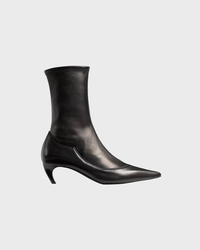KHAITE Boot Valerie Mid Calf 55 Black EUR 40