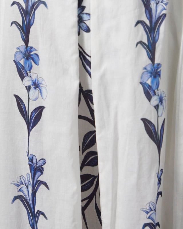 FARM Rio Dress Flowers Arch Maxi Offwhite S