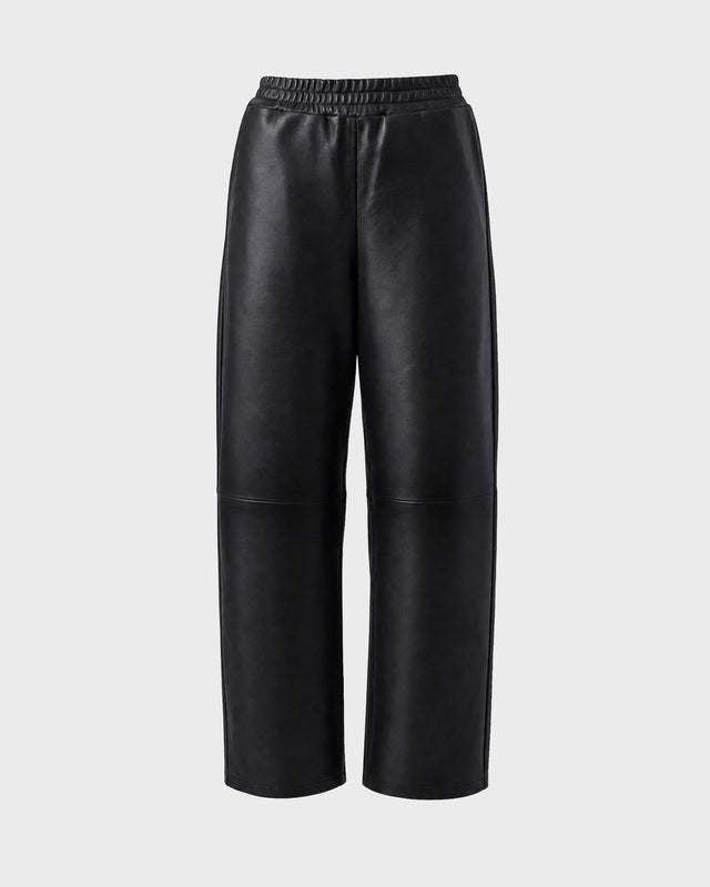 Wakakuu Icons Trousers Cropped Leather Black 42