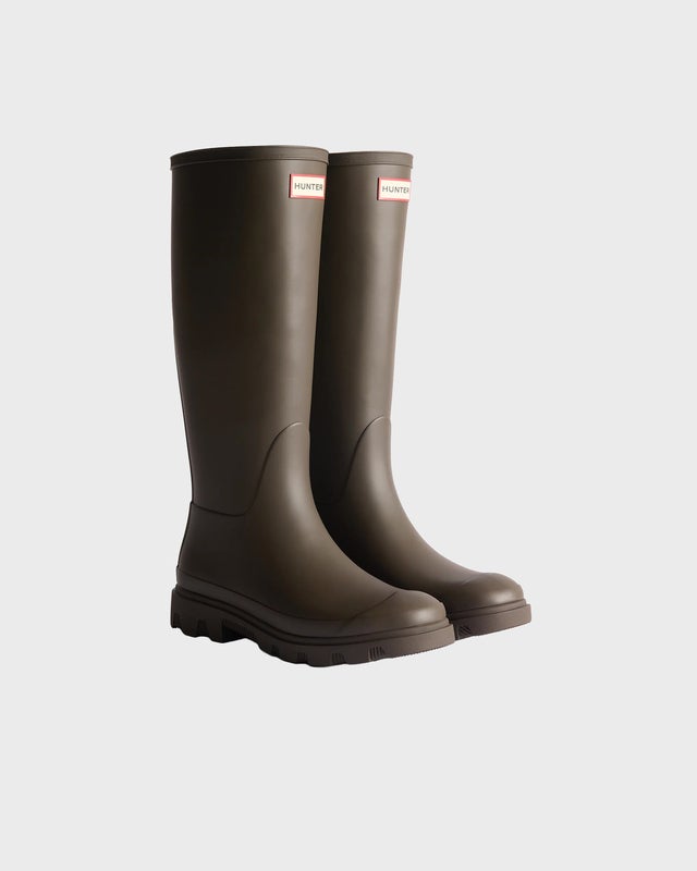Hunter Boot Unisex Downpour Tall Chocolate EUR 37