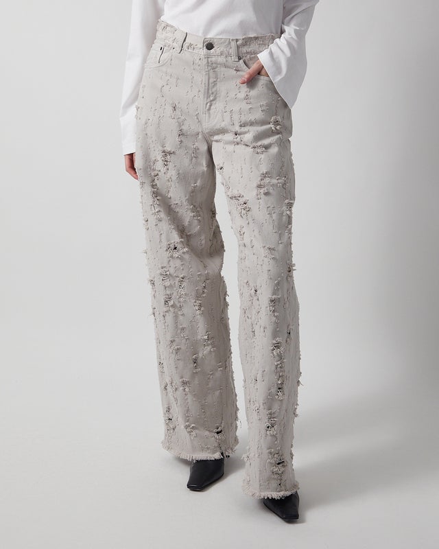 Haikure Jeans Bethany Bull Destroy Light grey 25