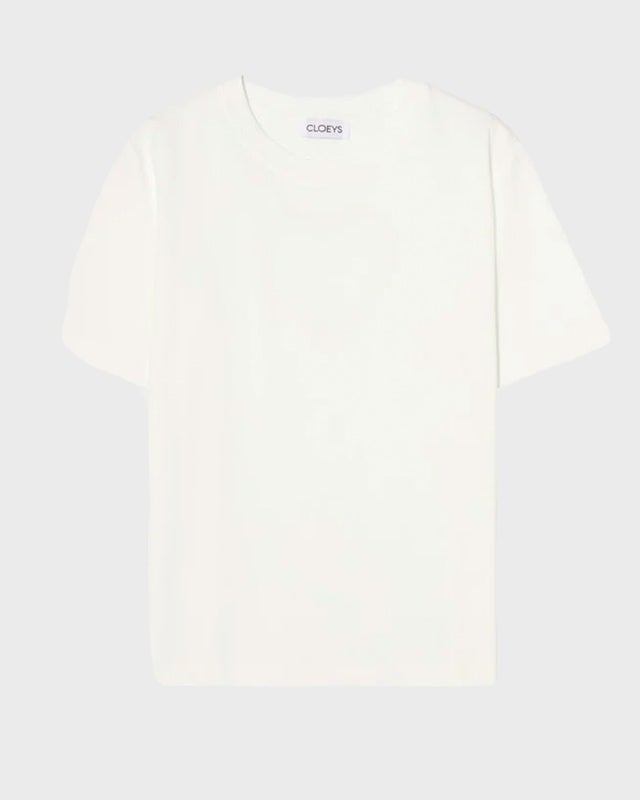 CLOEYS T-shirt Heart at Back White S