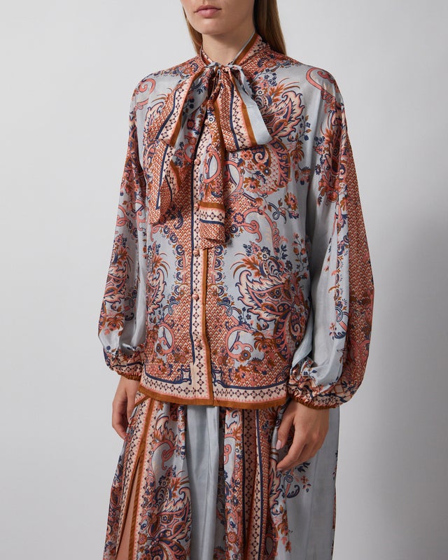 Zimmermann Blouse Aster Tie Neck 2 (M-L)
