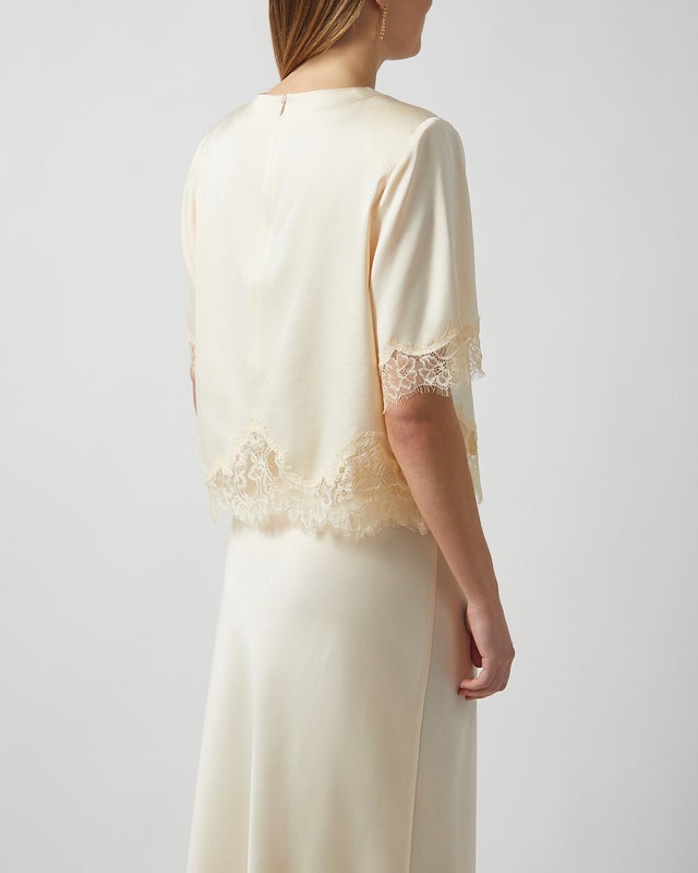 Wakakuu Icons Top Canary Lace Light yellow XS