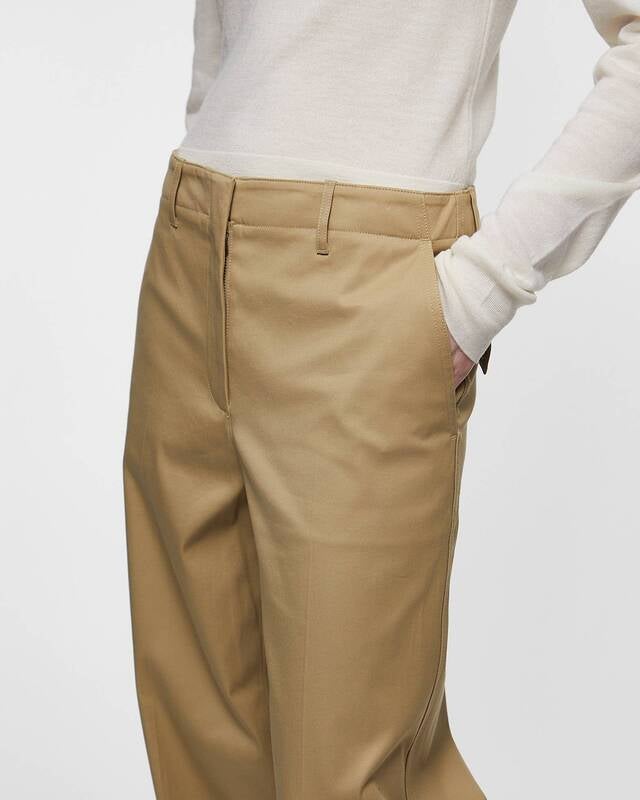 Theory Trousers Relaxed Cotton Chino Beige US 6 (EUR 38)