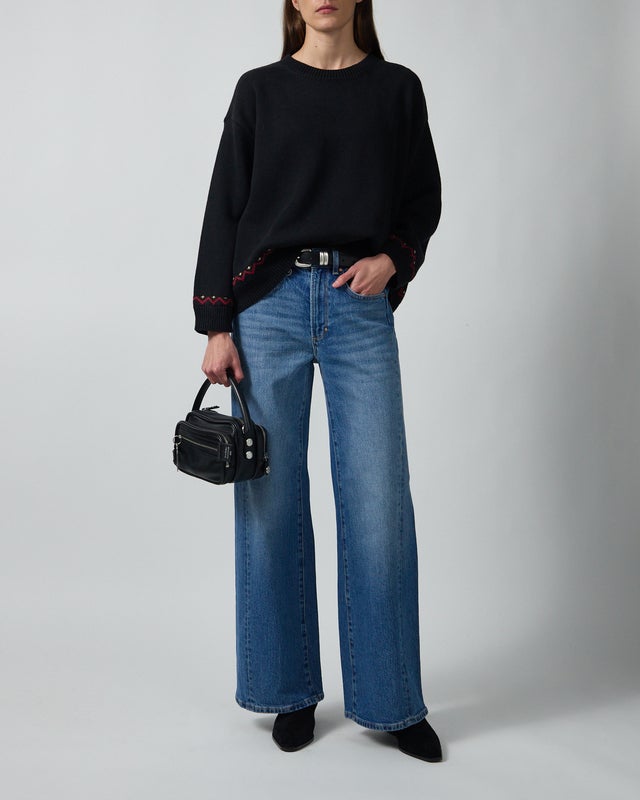 Found Sweater Crest Black L
