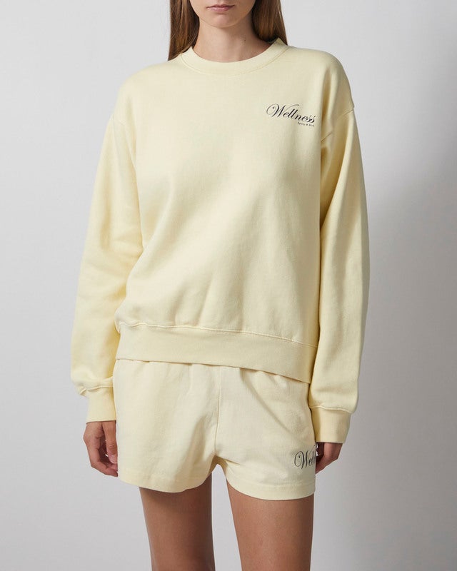 Sporty & Rich Crewneck Avenue Almond S