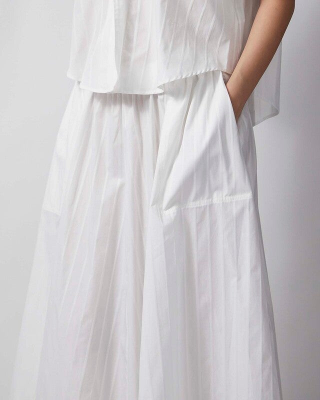 Dagmar Kjol Cotton Maxi Vit 34