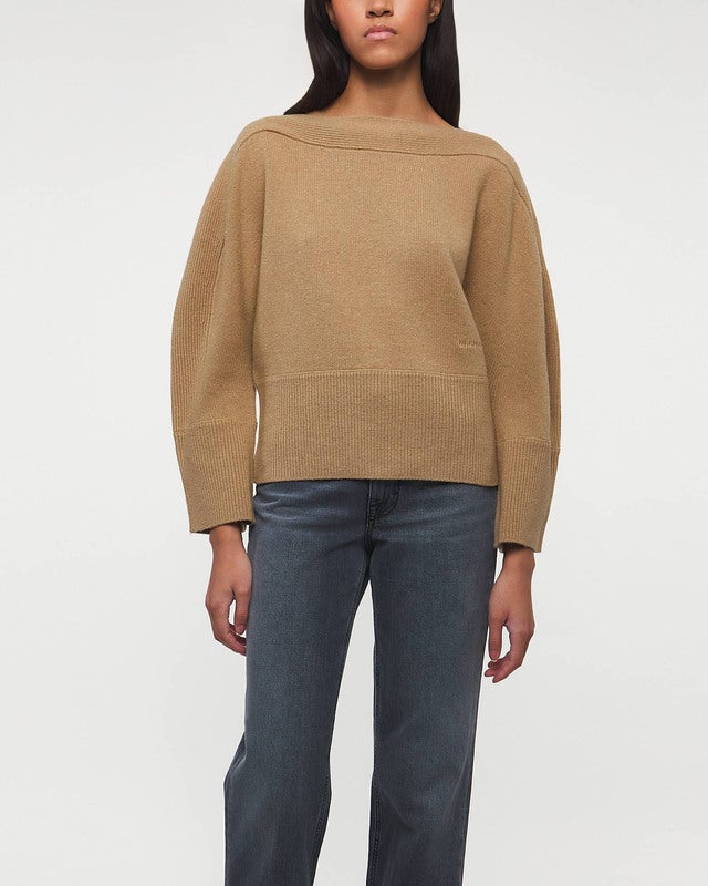 Dagmar Sweater Curved Knit Camel M