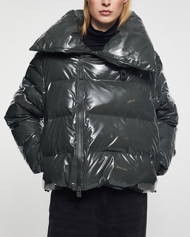 Rains Jacket Alta Vision Short Puffer Dark green M