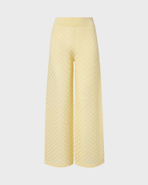 Pants Alissa Knitted Light Yellow 1