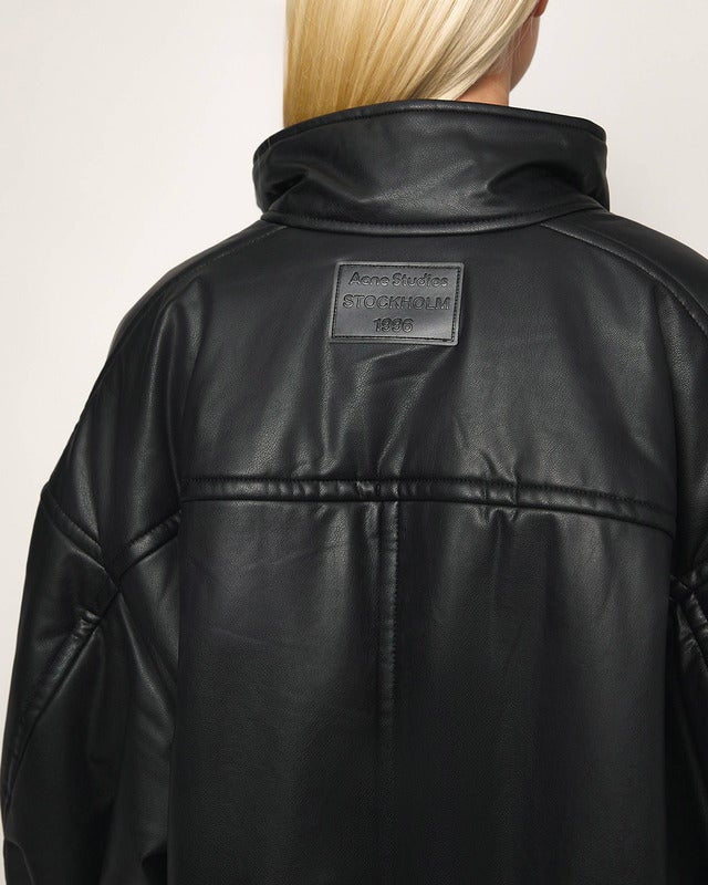 Acne Studios Jacket Leather Bomber Black 34