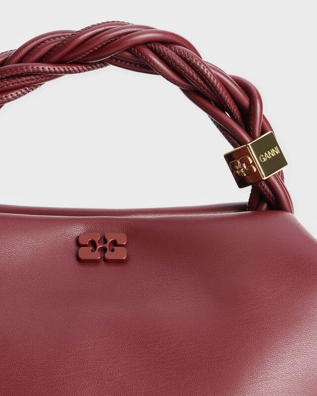 Ganni Bag Bou Small Burgundy  ONESIZE